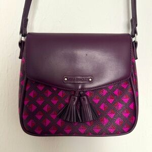 Vera Bradley Pink and Purple Small Leather Purse